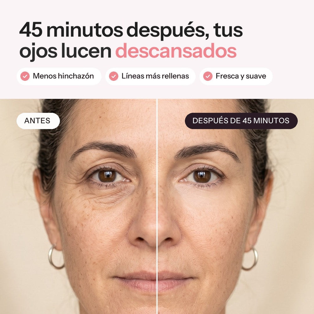 45 minutes later, your eyes look rested